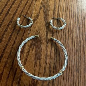 Montana Silversmiths bracelet and earrings set.